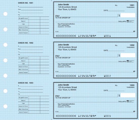 Premium Personal Deskset Checks in Various Colors | Checkomatic ...