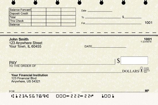 Custom Top Stub Personal Checks - Stylish & Convenient | Checkomatic ...