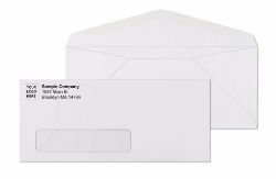 #10 White Window Envelopes Gum Flap