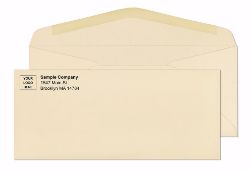 #10 Cream Wove Envelopes Gum Flap