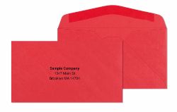 #6 3/4 Red Starburst Envelopes Gum Flap