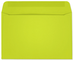 6 x 9 Lime Starburst Booklet Envelopes Gum Flap