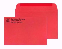 6 x 9 Red Starburst Booklet Envelopes Gum Flap