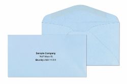 #6 3/4 Blue Wove Envelopes Gum Flap