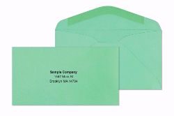 #6 3/4 Green Wove Envelopes Gum Flap